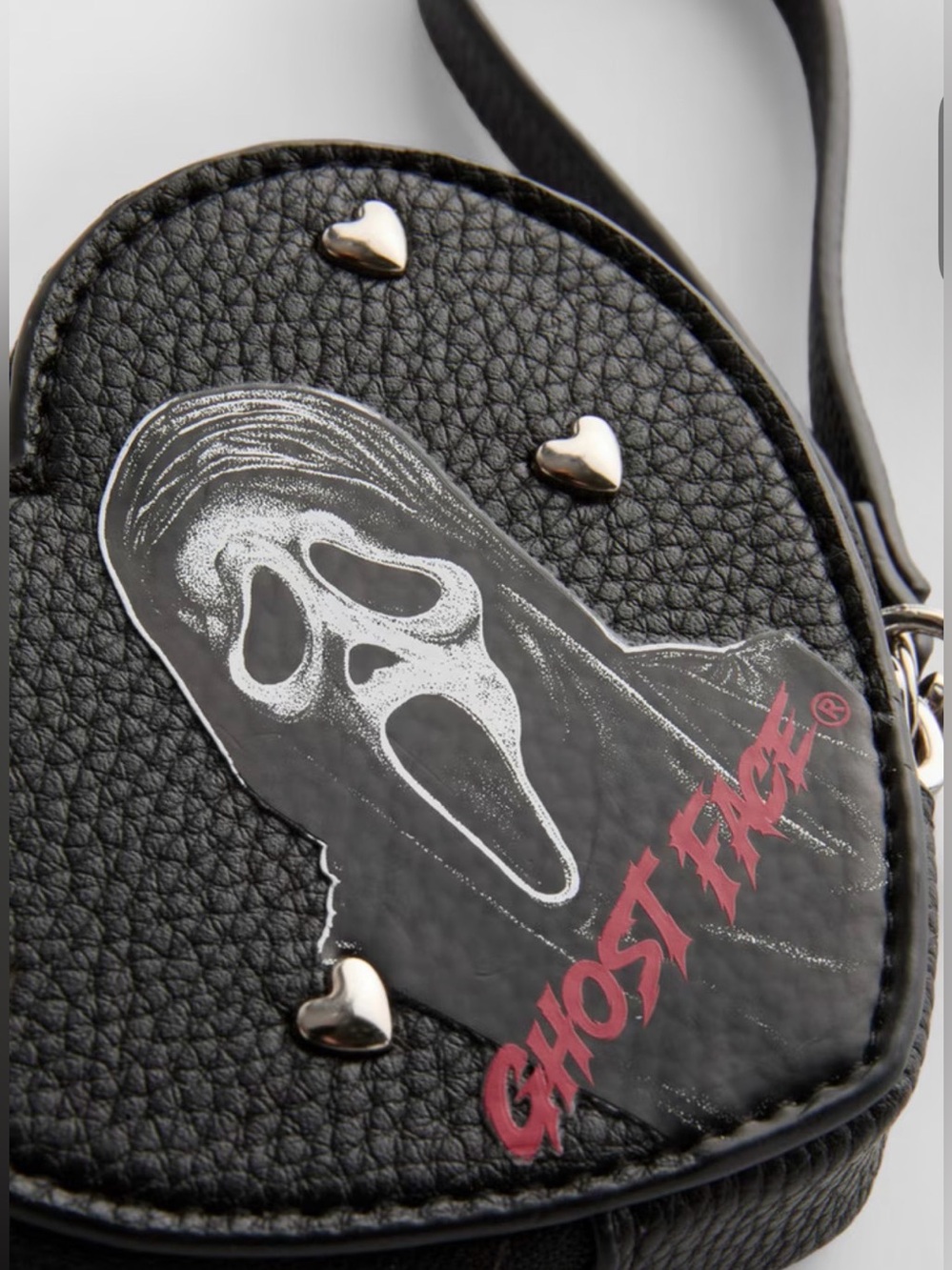 Ghost Face Black Heart Wristlet, Key Holder & Coin Pouch *NWT - Picture 2 of 6